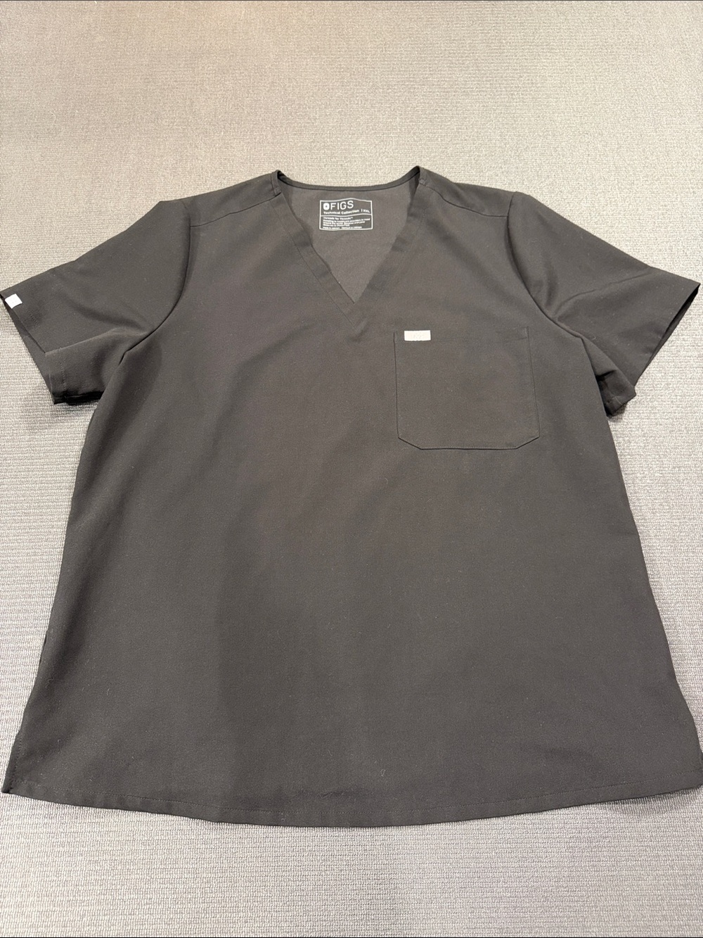 Figs Catarina‎ One-Pocket Scrub Top Size XXL Black